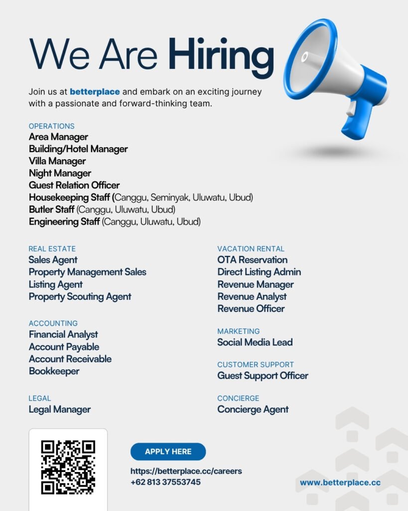 Lowongan Pekerjaan di betterplace, Bali