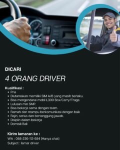 Lowongan Pekerjaan di Perusahaan Roti, Kertalangu, Bali