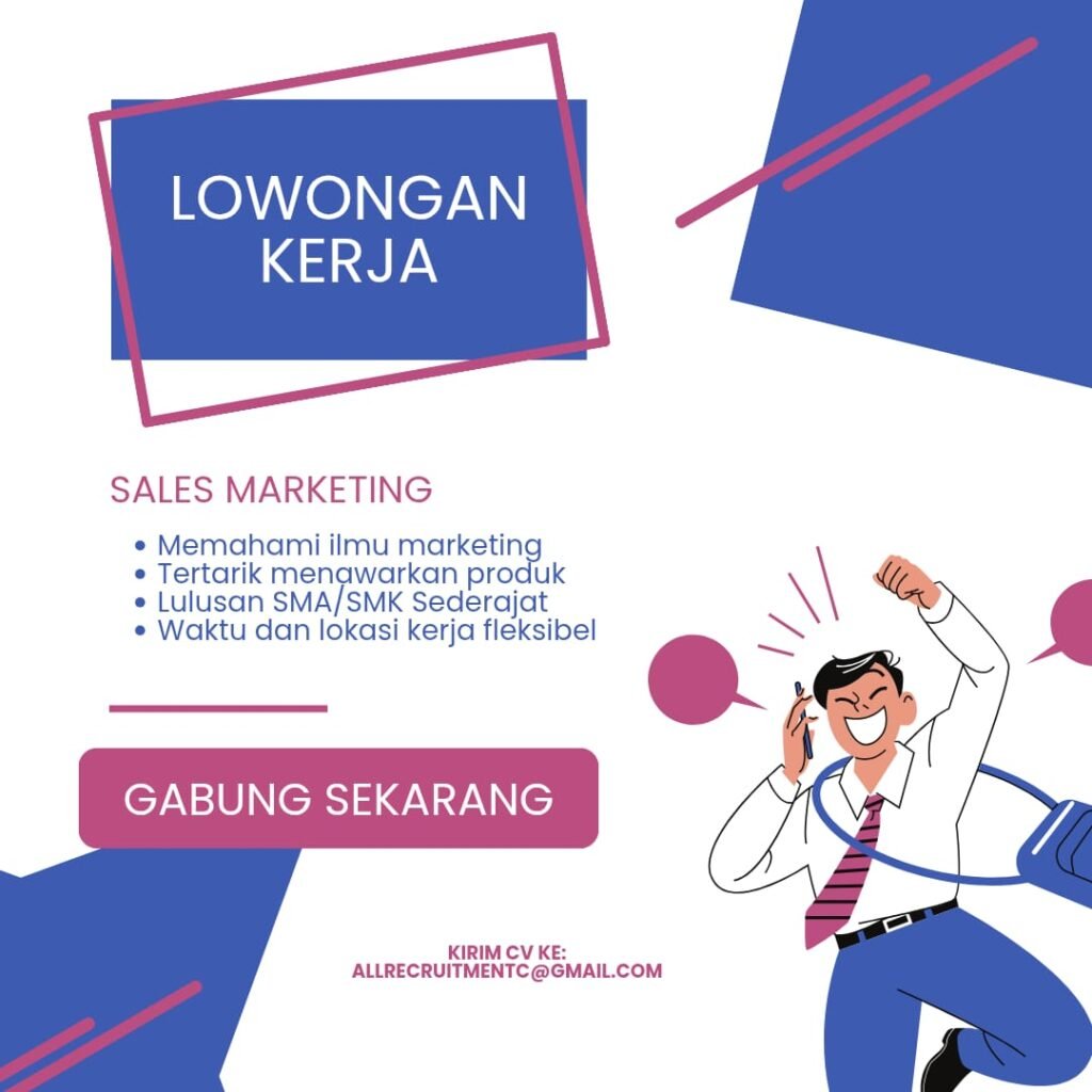 Lowongan Pekerjaan Sales Marketing di CV AGRINDO INTI PANGAN, Badung, Bali