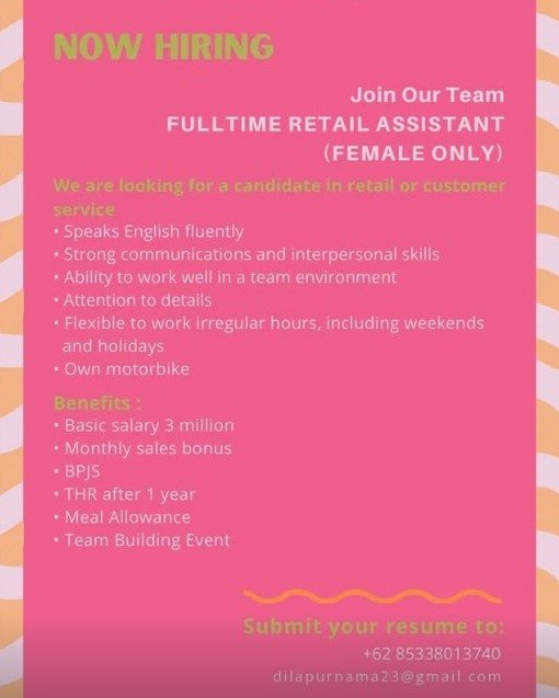 Lowongan Pekerjaan Waiter/Waitress di The Brass Bali Sanur