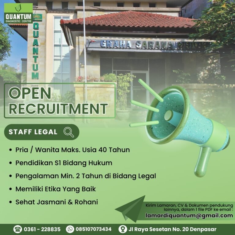 Lowongan Pekerjaan di Quantum Diagnostic Centre Denpasar untuk Berbagai Posisi