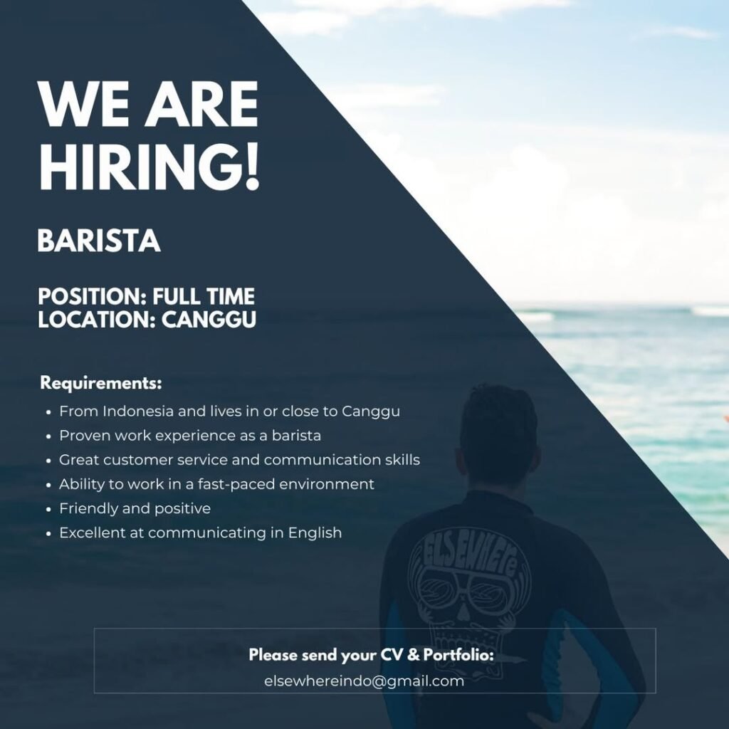 Lowongan Pekerjaan Barista di Canggu