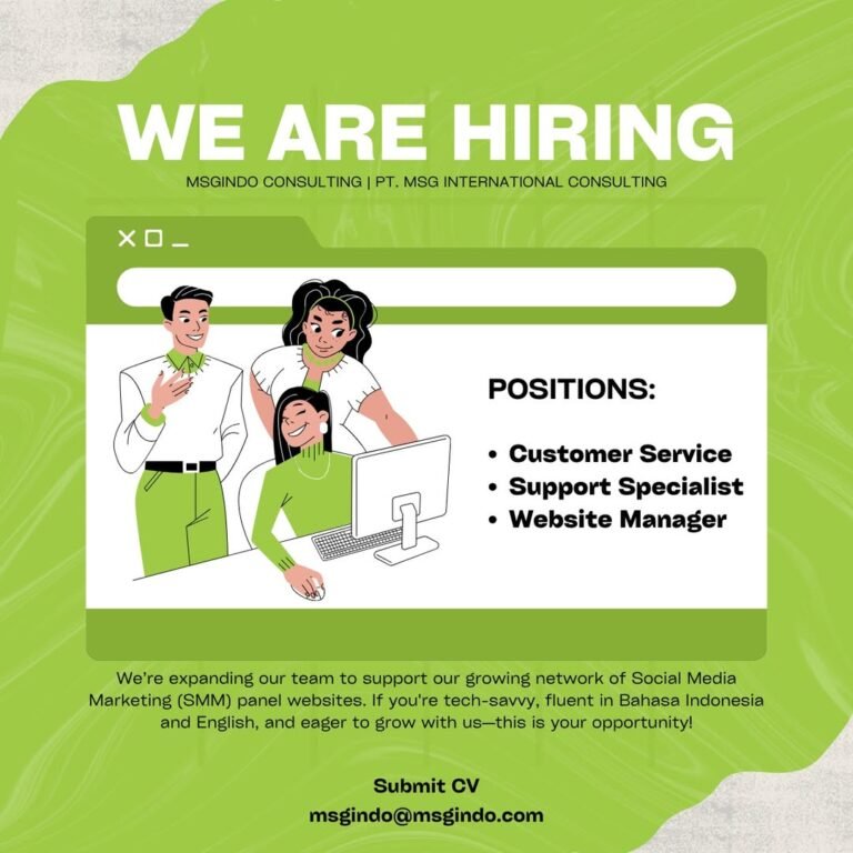 Lowongan Pekerjaan di MSGINDO CONSULTING