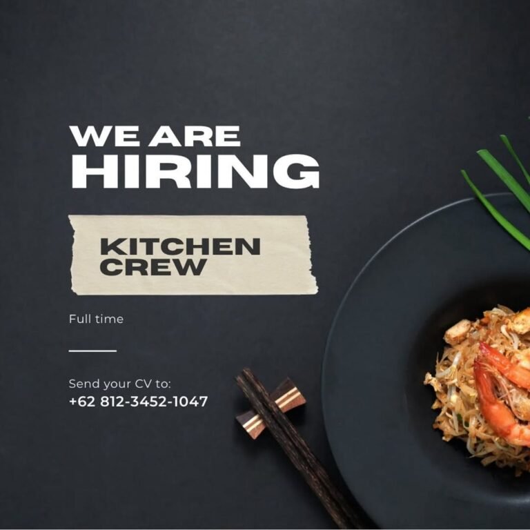 Lowongan Pekerjaan Kitchen Crew