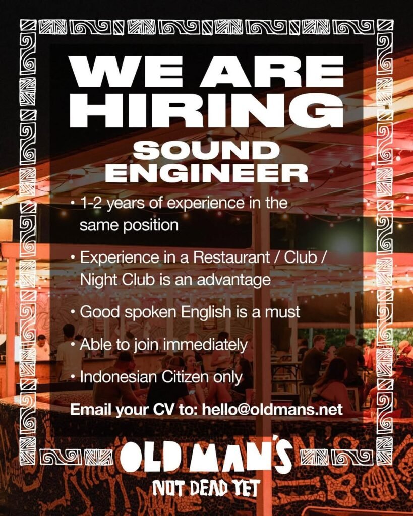 Lowongan Pekerjaan di OLD MAN'S Canggu