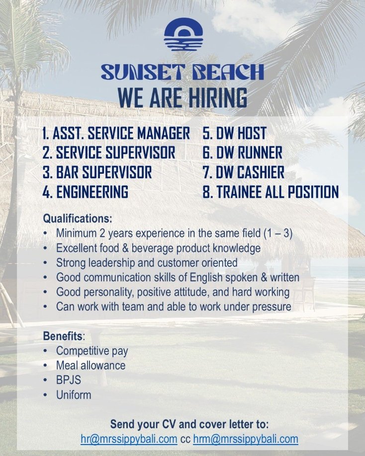 Lowongan Pekerjaan di Sunset Beach