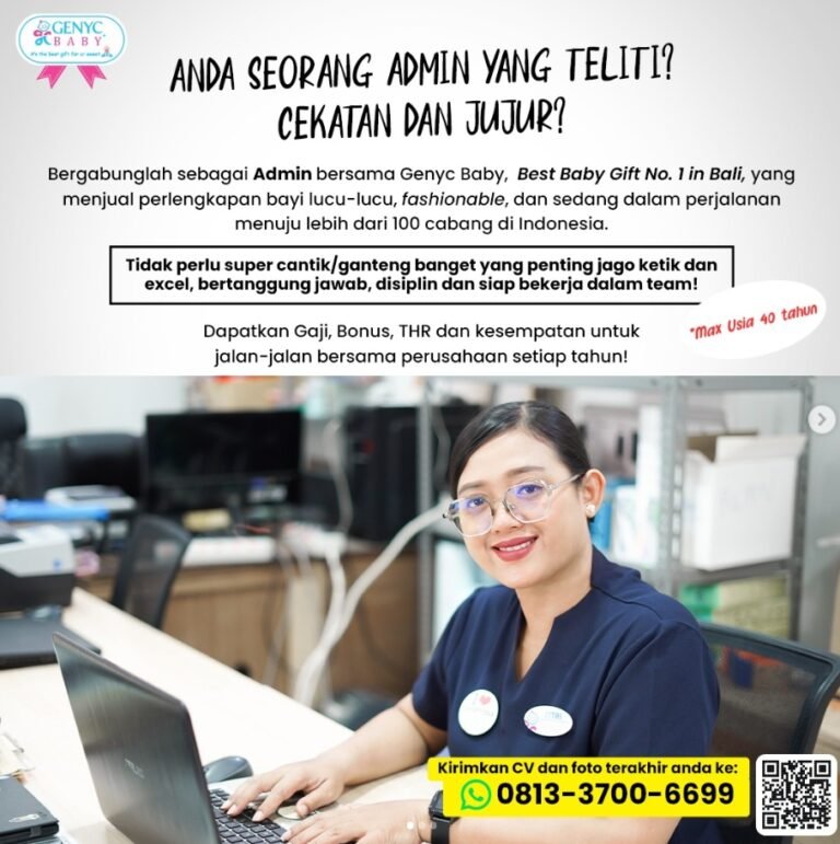 Lowongan Pekerjaan di Genyc Baby, Bali