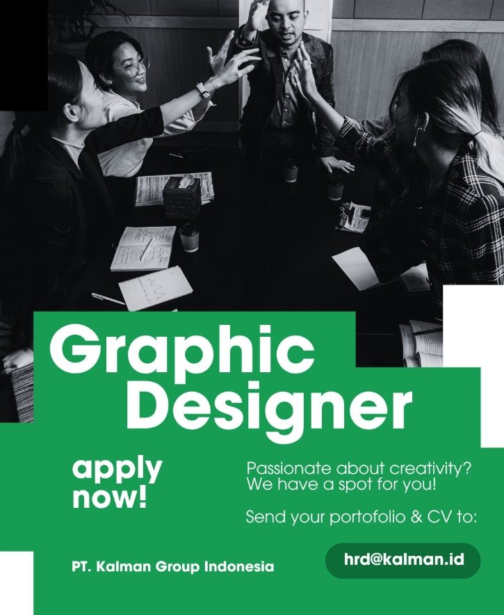 Lowongan Pekerjaan Graphic Designer di PT Kalman Group Indonesia