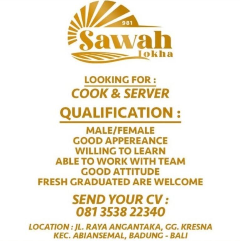 Lowongan Pekerjaan di Sawah Lokha, Abiansemal, Bali
