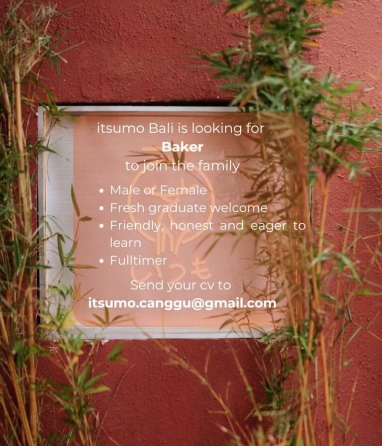 Lowongan Pekerjaan Baker di itsumo Bali