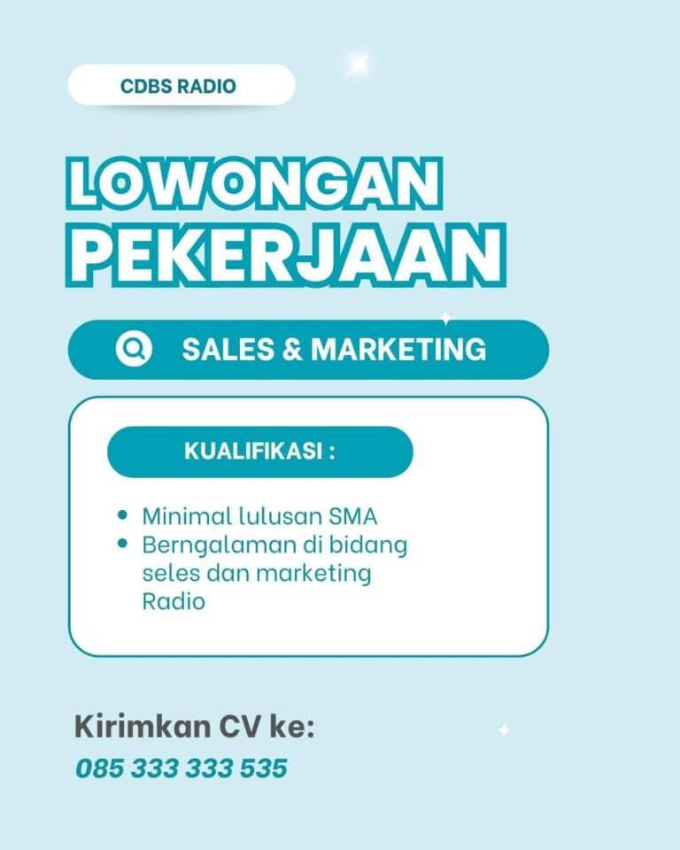 Lowongan Pekerjaan Sales & Marketing di CDBS RADIO Bali