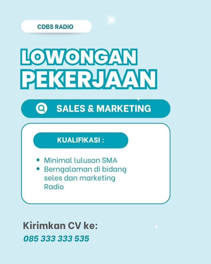 Lowongan Pekerjaan Sales & Marketing di CDBS RADIO Bali