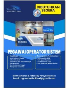 Lowongan Pekerjaan Operator & Driver di Ngurah Rai Airport Taxi