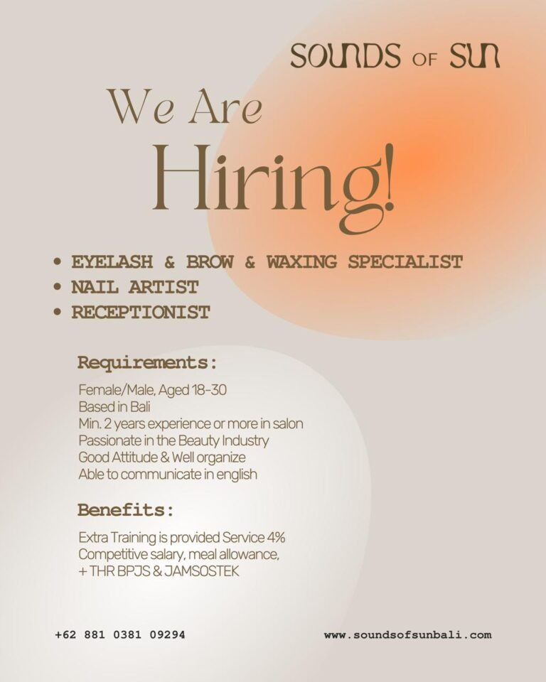 Lowongan Pekerjaan di Sounds of Sun Bali