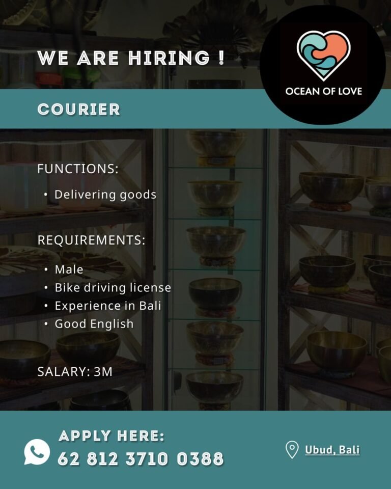 Lowongan Pekerjaan Courier di Ocean of Love Ubud