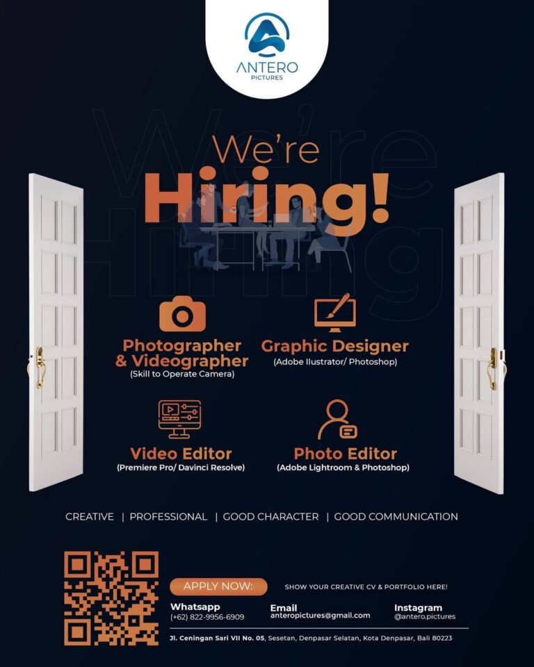 Lowongan Pekerjaan di Antero Pictures Denpasar