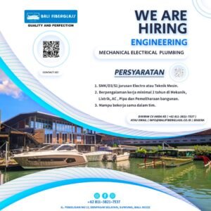 Lowongan Pekerjaan Purchasing, Engineering, & Skipper di Bali Fiberglass Denpasar