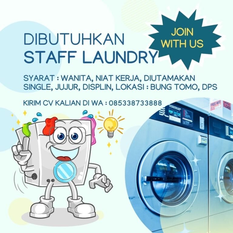 Lowongan Pekerjaan Staff Laundry di Denpasar