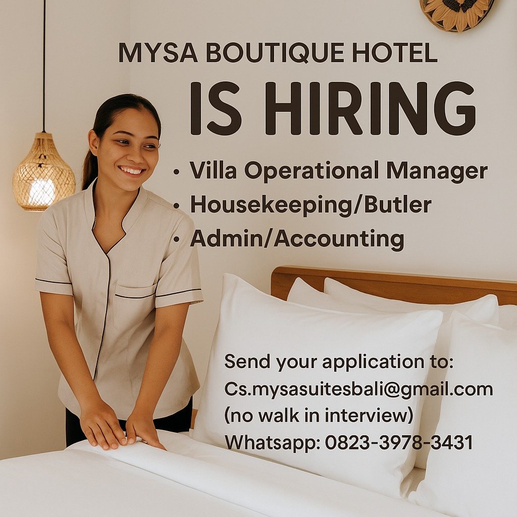 Lowongan Pekerjaan di MYSA BOUTIQUE HOTEL