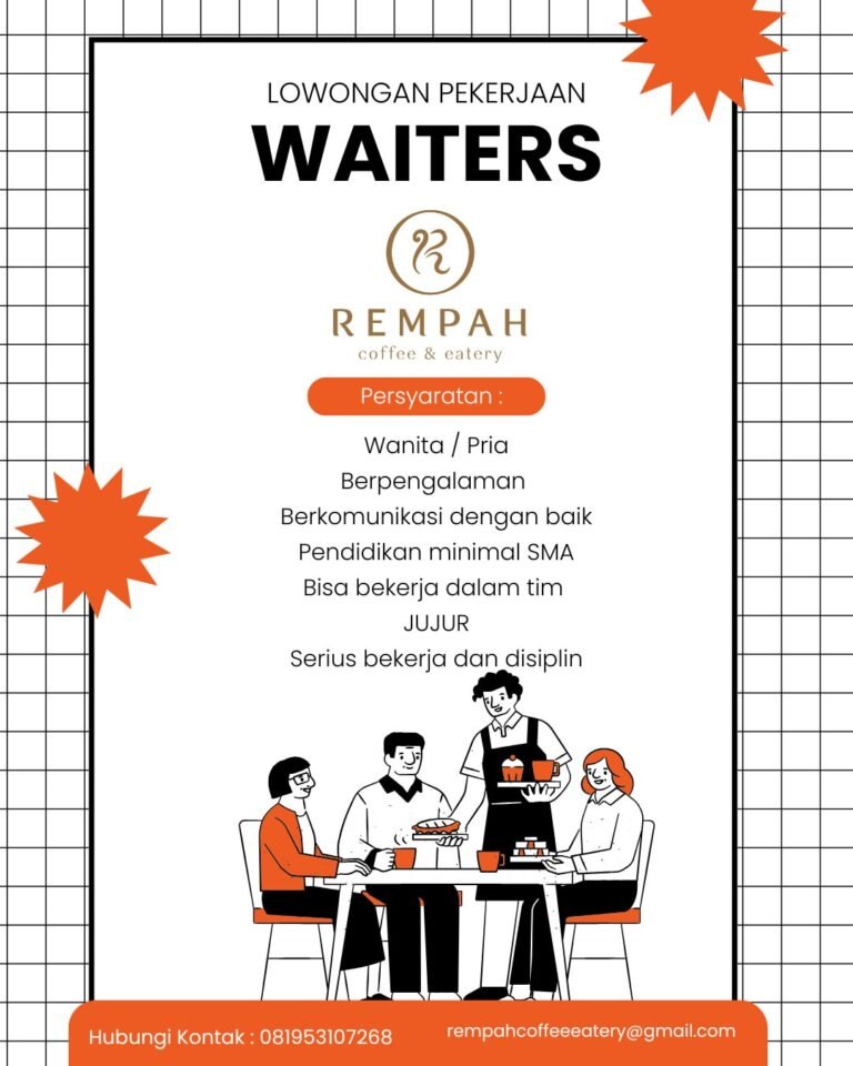 Lowongan Pekerjaan Waiters di Rempah Coffee & Eatery Bali