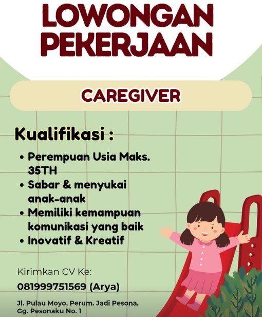 Lowongan Pekerjaan Caregiver di Denpasar