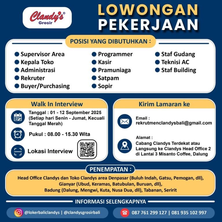 Lowongan Pekerjaan Sopir di UD. Fanny Jaya