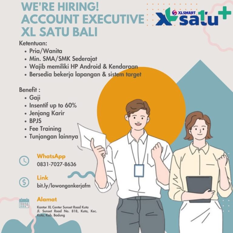 Lowongan Pekerjaan Account Executive di XL SATU BALI