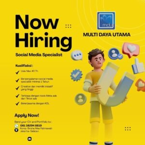 Multi Daya Electric membuka kesempatan bergabung dengan posisi -- Kasir- Social Media Specialist (1)