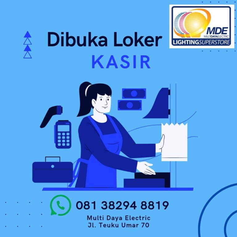 🌟 WE ARE HIRING! 🌟 POSISI: ✅ Kasir (Penempatan: Denpasar) ✅ Pramuniaga (Penempatan: Denpasar) ✅ Social Media Specialist (Penempatan: Jakarta) KUALIFIKASI KASIR & PRAMUNIAGA (DENPASAR): ✅ Jujur ✅ Disiplin ✅ Sehat jasmani & rohani KUALIFIKASI SOCIAL MEDIA SPECIALIST (JAKARTA): ✅ Usia Maksimal 40 Tahun ✅ Berpengalaman sebagai social media specialist minimal 1 Tahun ✅ Kreatif dan memiliki inisiatif yang tinggi ✅ Terbiasa dengan tools Meta ads dan Tiktok ads ✅ Berpengalaman bekerjasama dengan KOL Kirim CV & Lamaran ke: 📞 WhatsApp: 081-3829-48819 📍 LOKASI: - Multi Daya Electric: Jl. Teuku Umar 70, Denpasar, Bali - Multi Daya Utama: Komp. Graha Mas Fatmawati, Jakarta Selatan