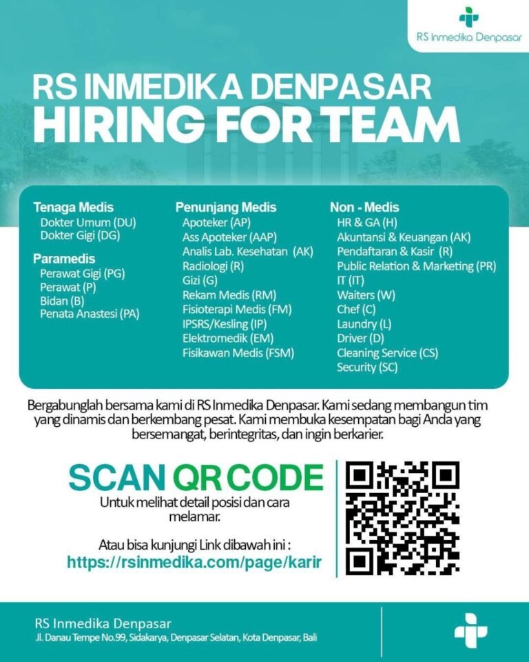 Lowongan Pekerjaan di RS Inmedika Denpasar
