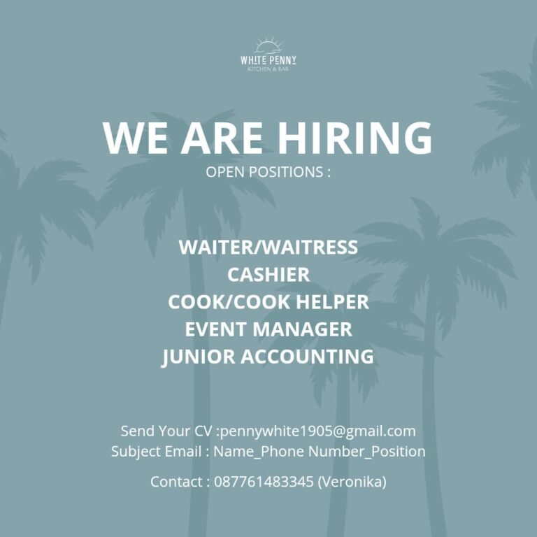 Lowongan Pekerjaan di White Penny Kitchen & Bar