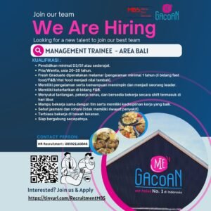 Lowongan Pekerjaan Crew Outlet & Management Trainee di Mie Gacoan Bali