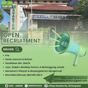 Lowongan Pekerjaan Staff Legal, Analis, Perawat, & Driver di Quantum Diagnostic Centre Denpasar