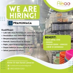Lowongan Pekerjaan di Aiboo Houseware
