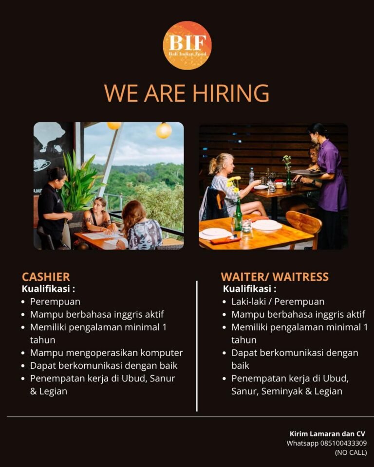 Lowongan Pekerjaan di Bali Indian Food (BIF)
