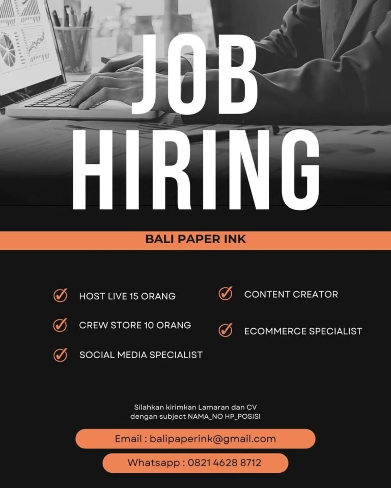 Lowongan Pekerjaan di Bali Paper Ink