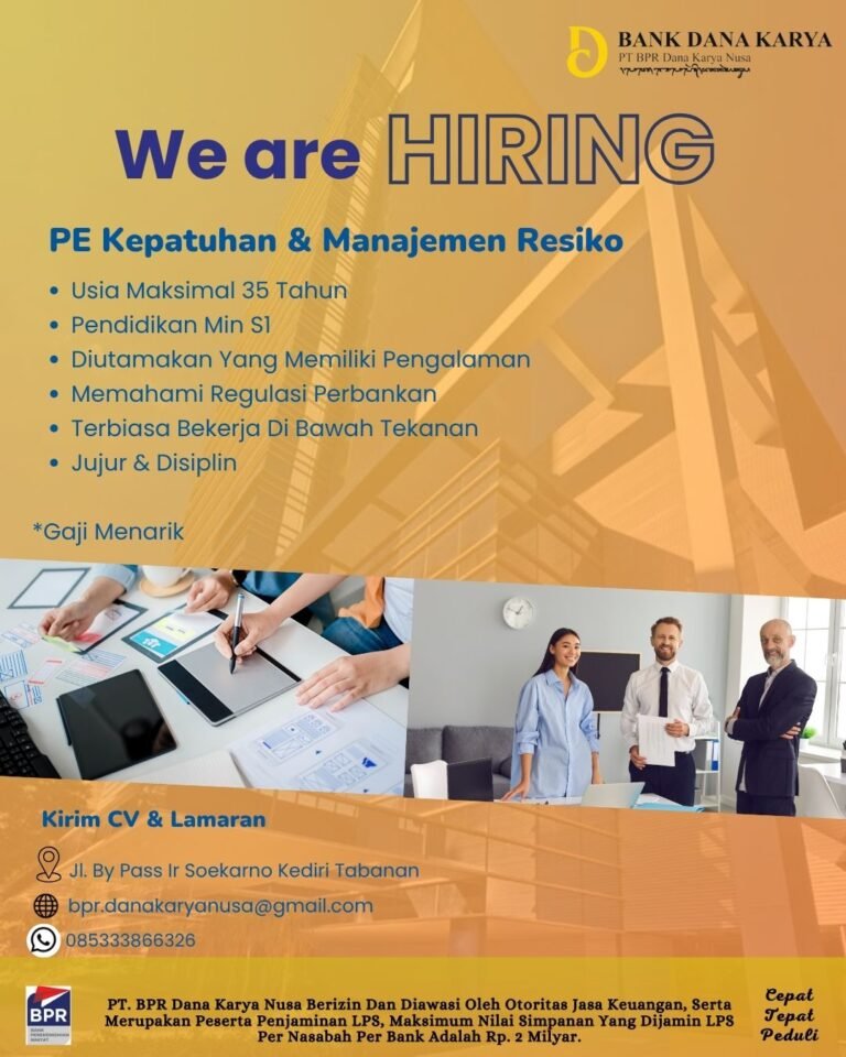 Lowongan Pekerjaan di Bank Dana Karya Tabanan