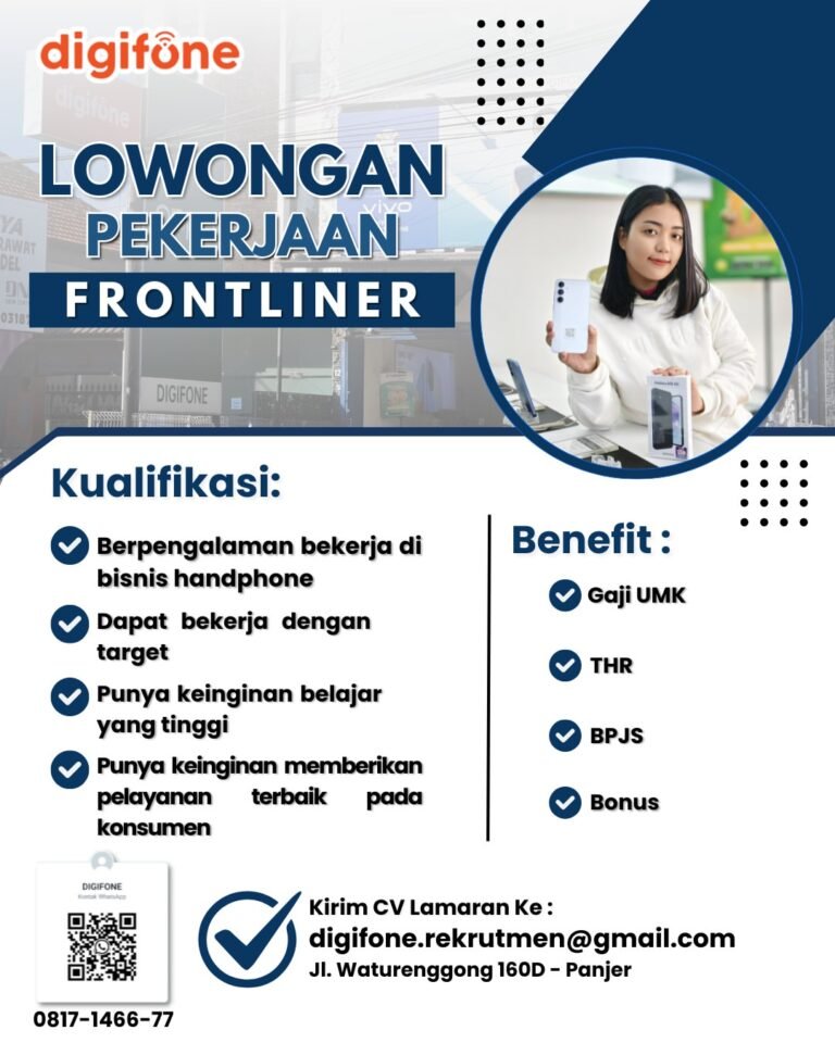 Lowongan Pekerjaan Frontliner di Digifone Denpasar