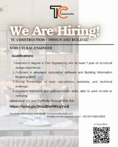 Lowongan Pekerjaan TC Construction Bali