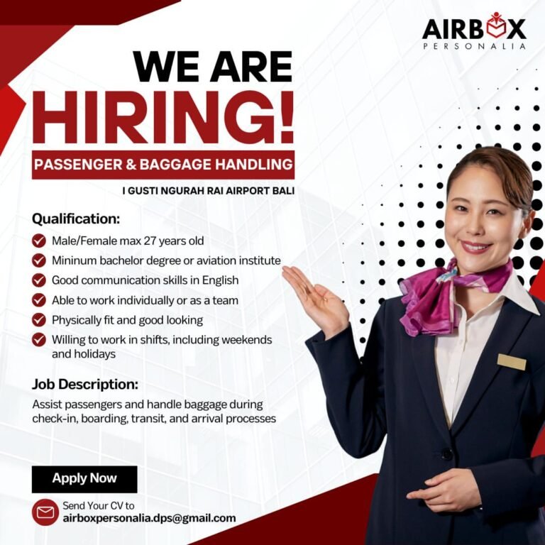Lowongan Pekerjaan Passenger & Baggage Handling di Denpasar