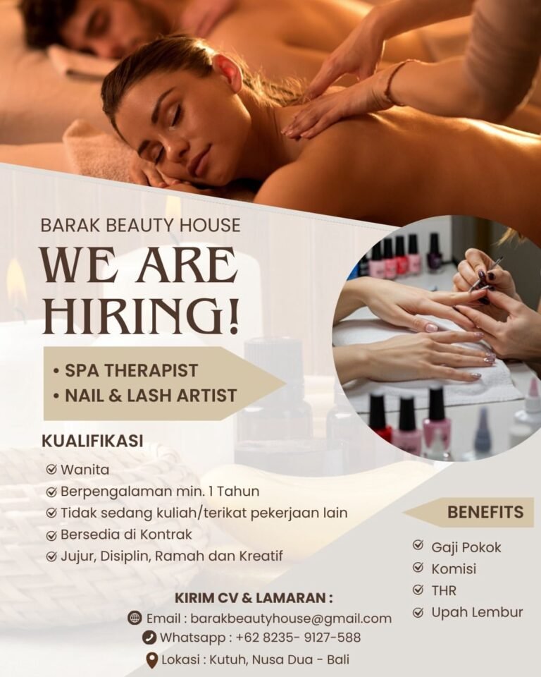 Lowongan Pekerjaan di Barak Beauty House Nusa Dua