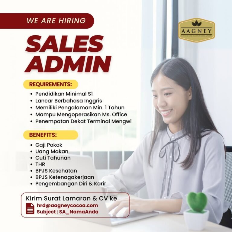 Lowongan Pekerjaan Sales Admin di AAGNEY Mengwi