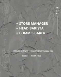 Lowongan Pekerjaan di STUJA (Kerobokan, Bali, Nelu)