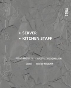 Lowongan Pekerjaan di STUJA (Kerobokan, Bali, Nelu)