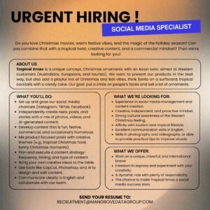 Lowongan Pekerjaan di Tropical Xmas Bali