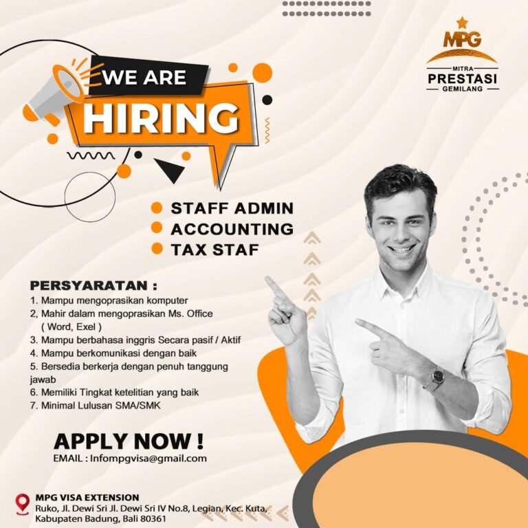 Lowongan Pekerjaan MPG (Mitra Prestasi Gemilang) Badung