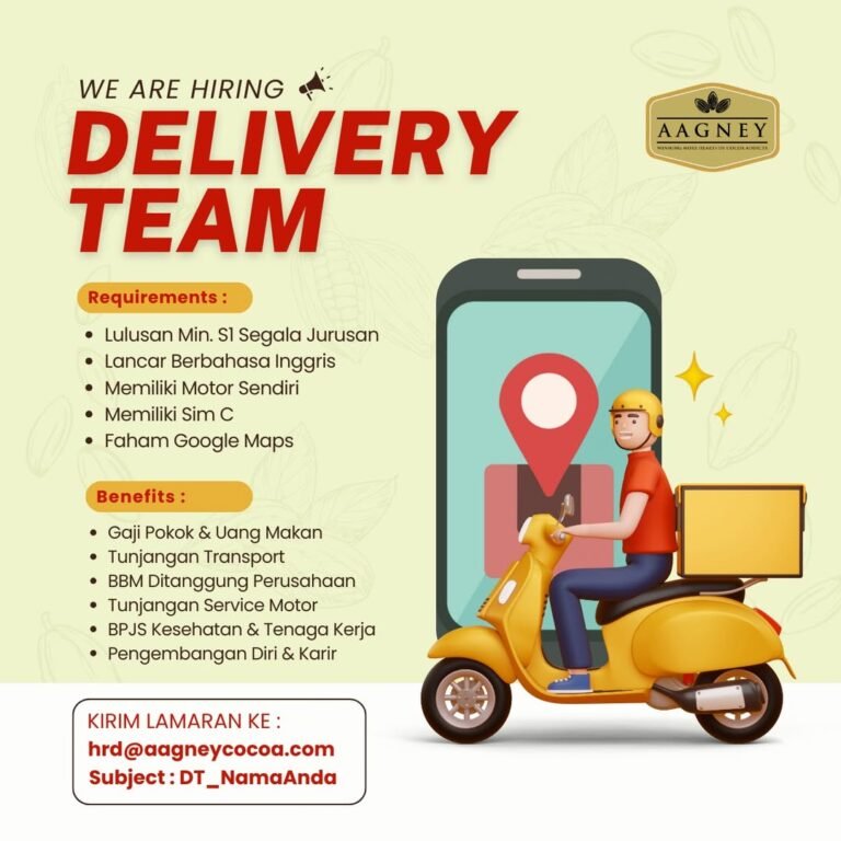 Lowongan Pekerjaan Delivery Team di AAGNEY