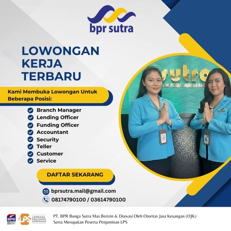 Lowongan Pekerjaan BPR Sutra Bali