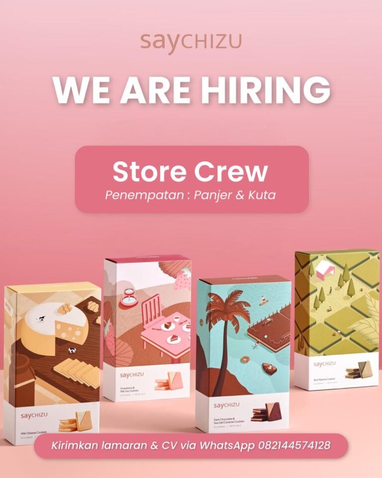 Lowongan Pekerjaan Store Crew di sayCHIZU Panjer & Kuta