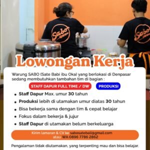 Lowongan Pekerjaan Warung SABO Denpasar